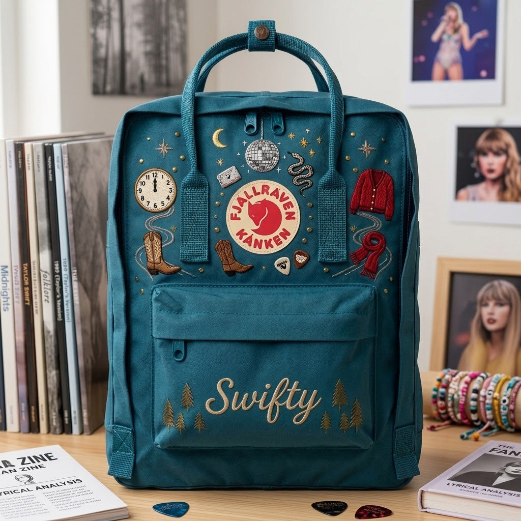 Taylor Swift Fjallraven Kanken Hand-Embroidered Backpack