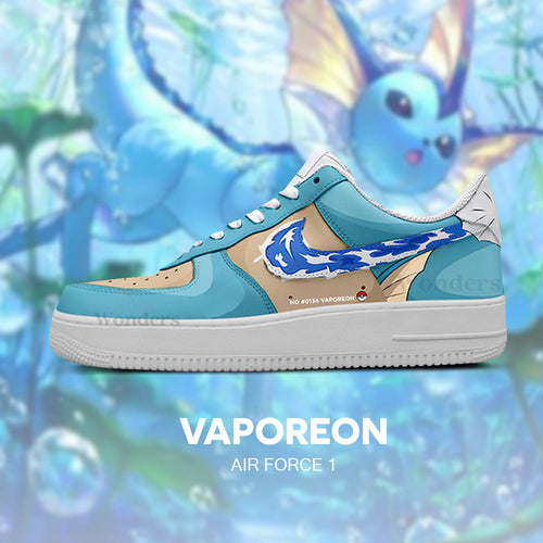 Vaporeon - Pokémon AF1 Embossed Logo Sneakers - R4GIDZIV