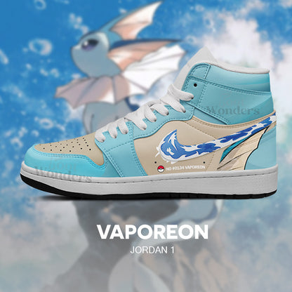Vaporeon - Pokémon AJ1 Embossed Logo Sneakers - R4GIDZIV
