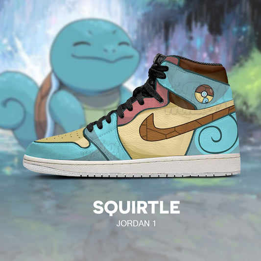 ゼニガメ - ポケモン AJ1 型押しロゴスニーカー - PHCEQJEQ