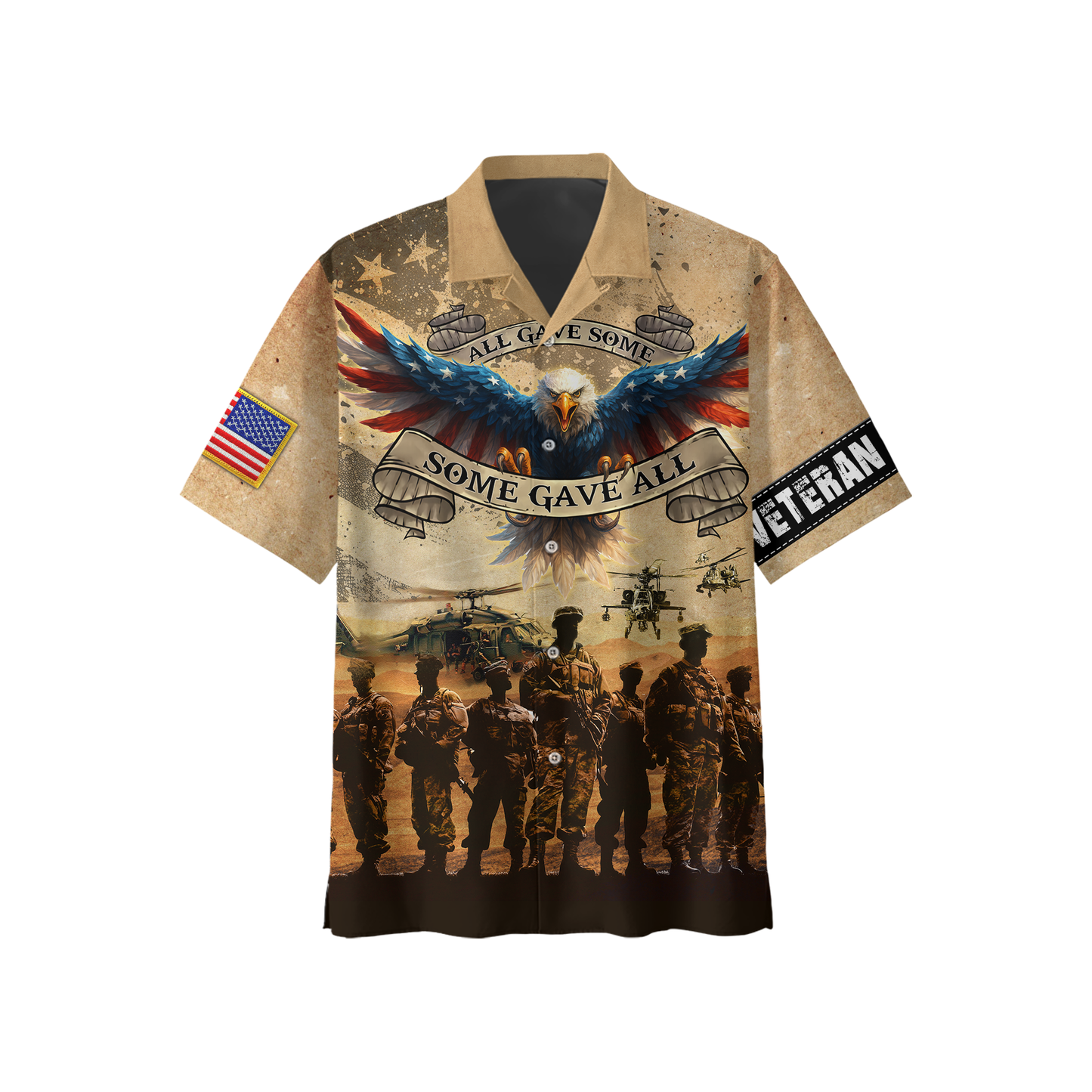 All Gave Some Some Gave All Hoodie – Patriotic U.S. Veteran Military Zip Up Hoodie