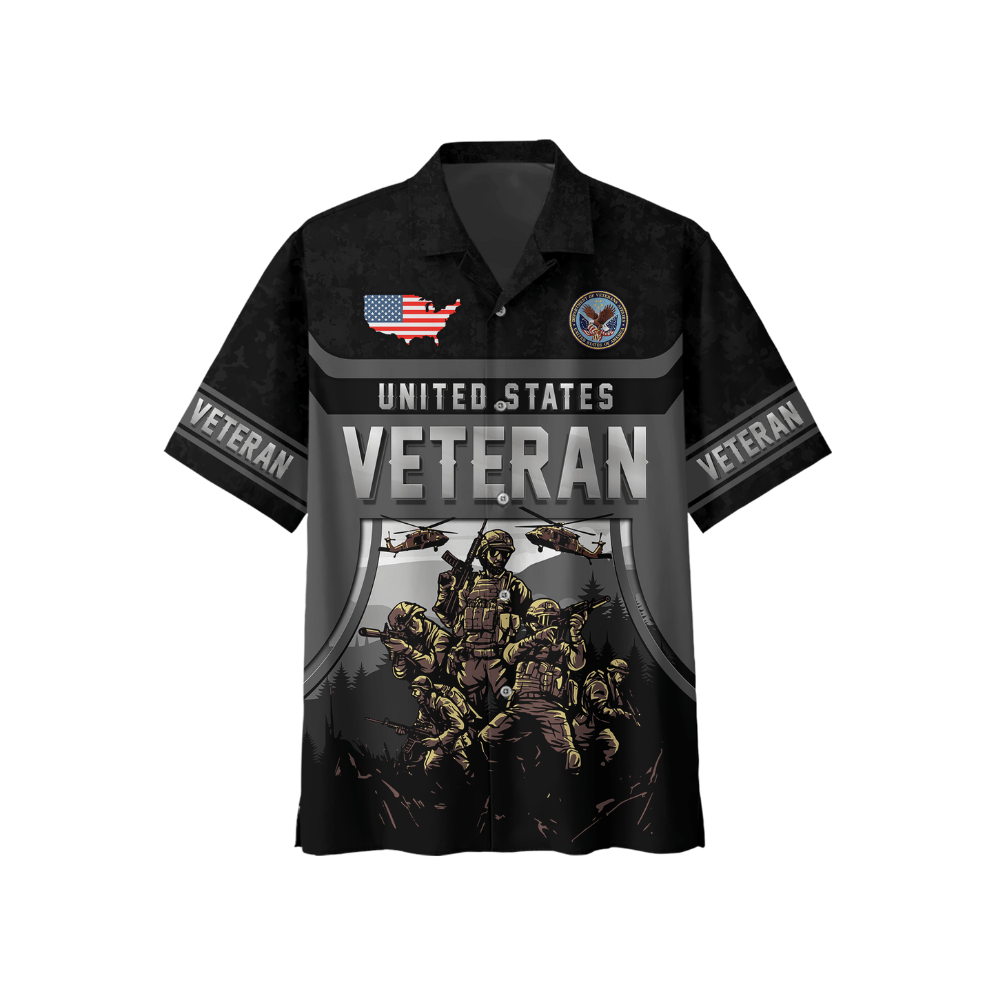 United States Veteran Hoodie – Military Soldier Zip Up Sweatshirt