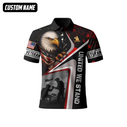 Custom Name U.S. Veteran Hoodie – Eagle and Soldier Graphic Jacket