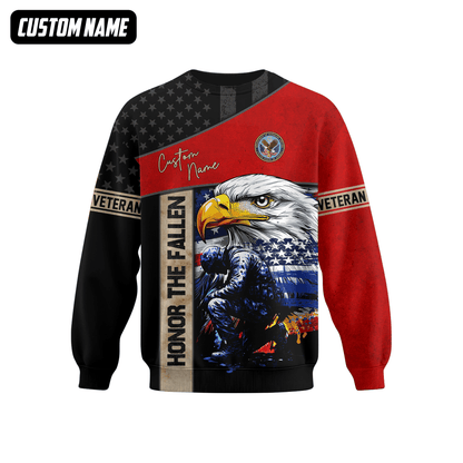 Veteran Hoodie – American Eagle Honor The Fallen Zip Up Sweatshirt