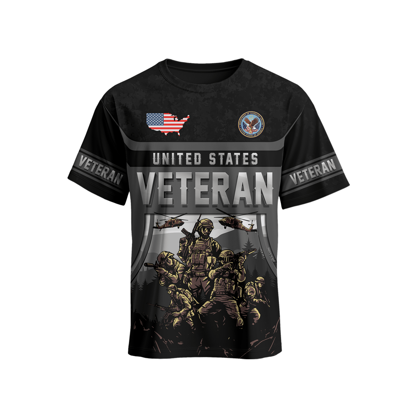 United States Veteran Hoodie – Military Soldier Zip Up Sweatshirt