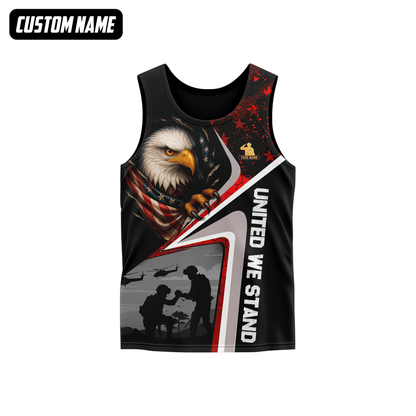 Custom Name U.S. Veteran Hoodie – Eagle and Soldier Graphic Jacket