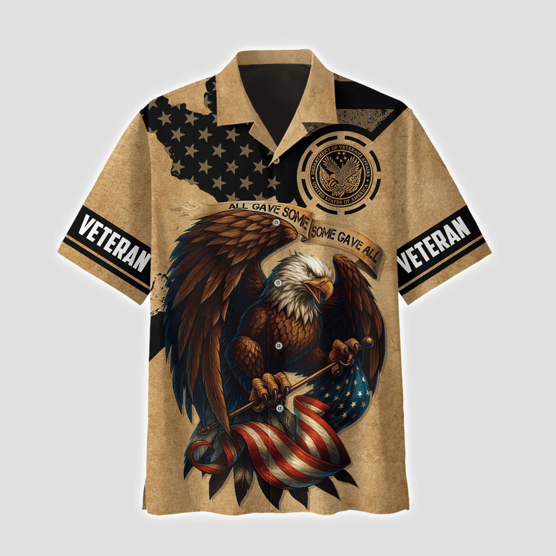 U.S. Veteran Eagle Hoodie – All Gave Some Some Gave All, Patriotic American Flag Zip Up, easychoo.com