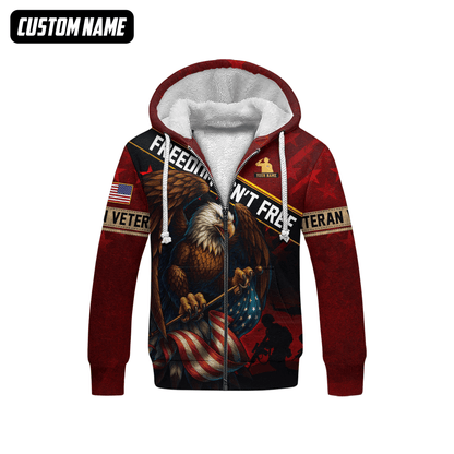 U.S. Veteran Hoodie – Freedom Isn’t Free Patriotic Sweatshirt