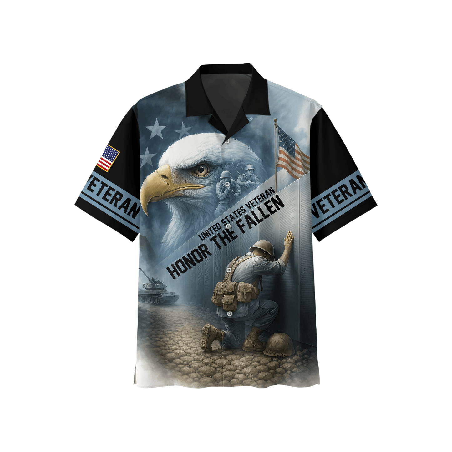 U.S. Veteran Hoodie – Honor the Fallen, American Eagle Memorial Zip Up, Soldier Tribute Sweatshirt for Men