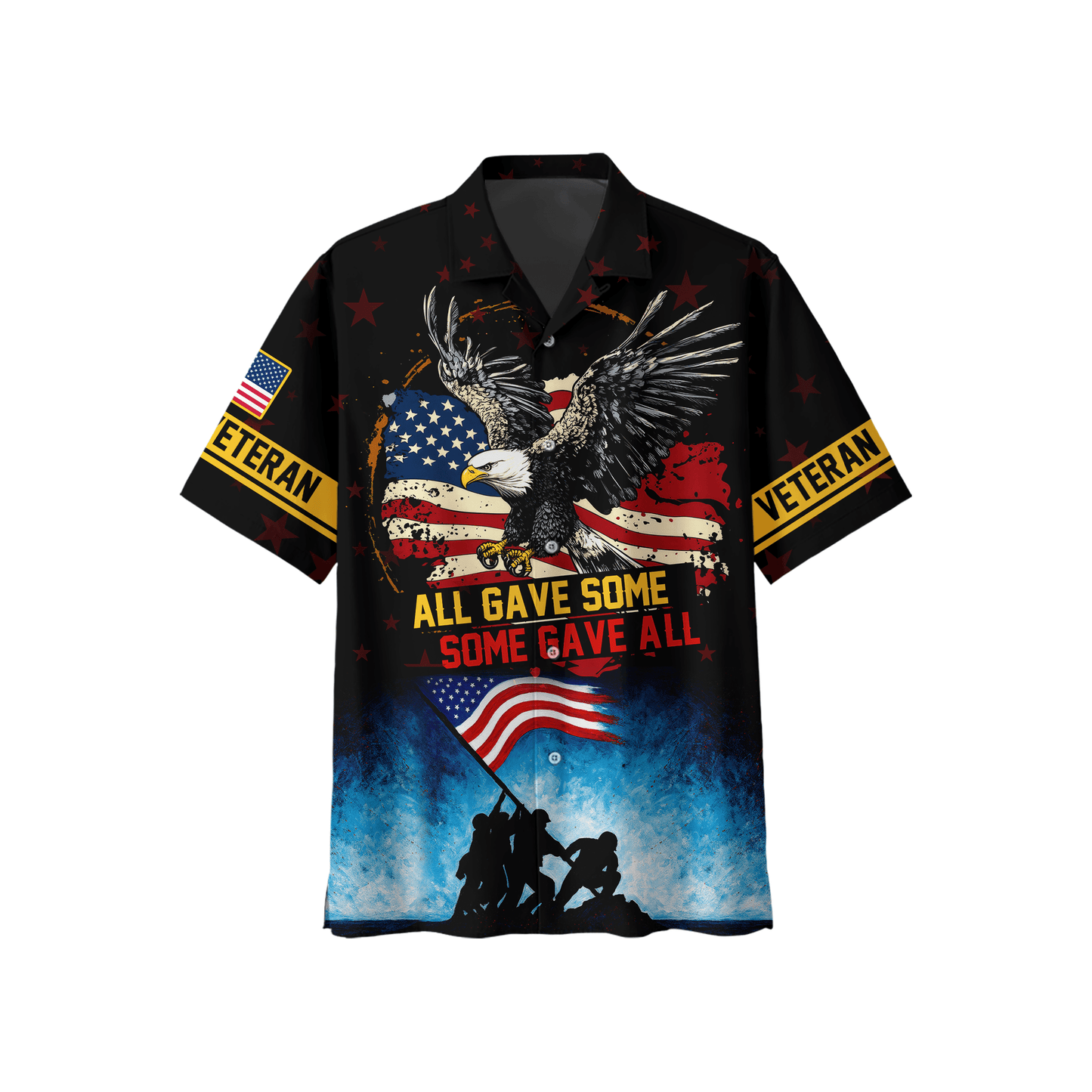 U.S. Veteran Hoodie – All Gave Some Some Gave All Patriotic Zip Up