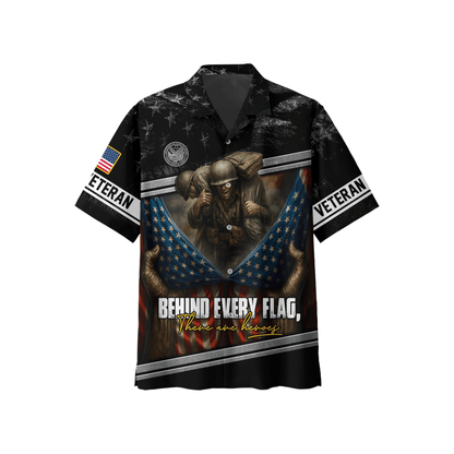 U.S. Veteran Hoodie – Behind Every Flag There Are Heroes Zip Up