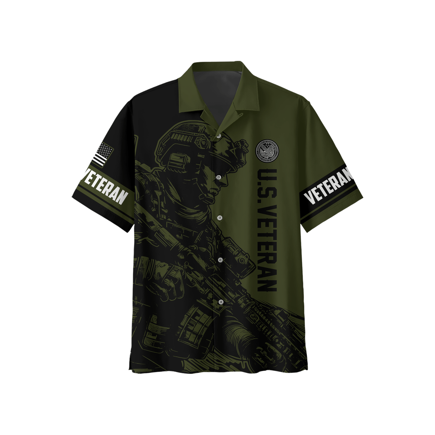 U.S. Veteran Hoodie – Tactical Soldier Military Pride Zip Up