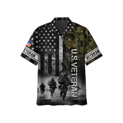 U.S. Veteran Hoodie – American Flag Military Zip Up Sweatshirt