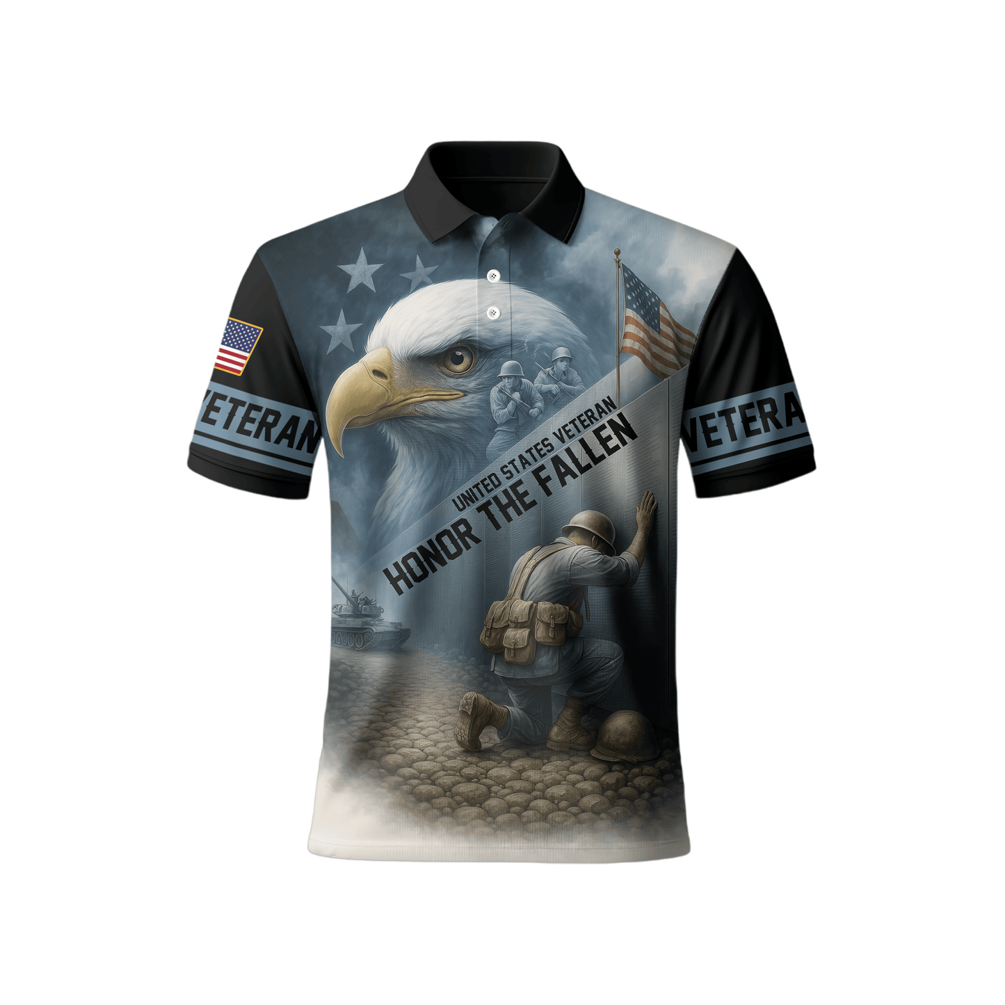 U.S. Veteran Hoodie – Honor the Fallen, American Eagle Memorial Zip Up, Soldier Tribute Sweatshirt for Men