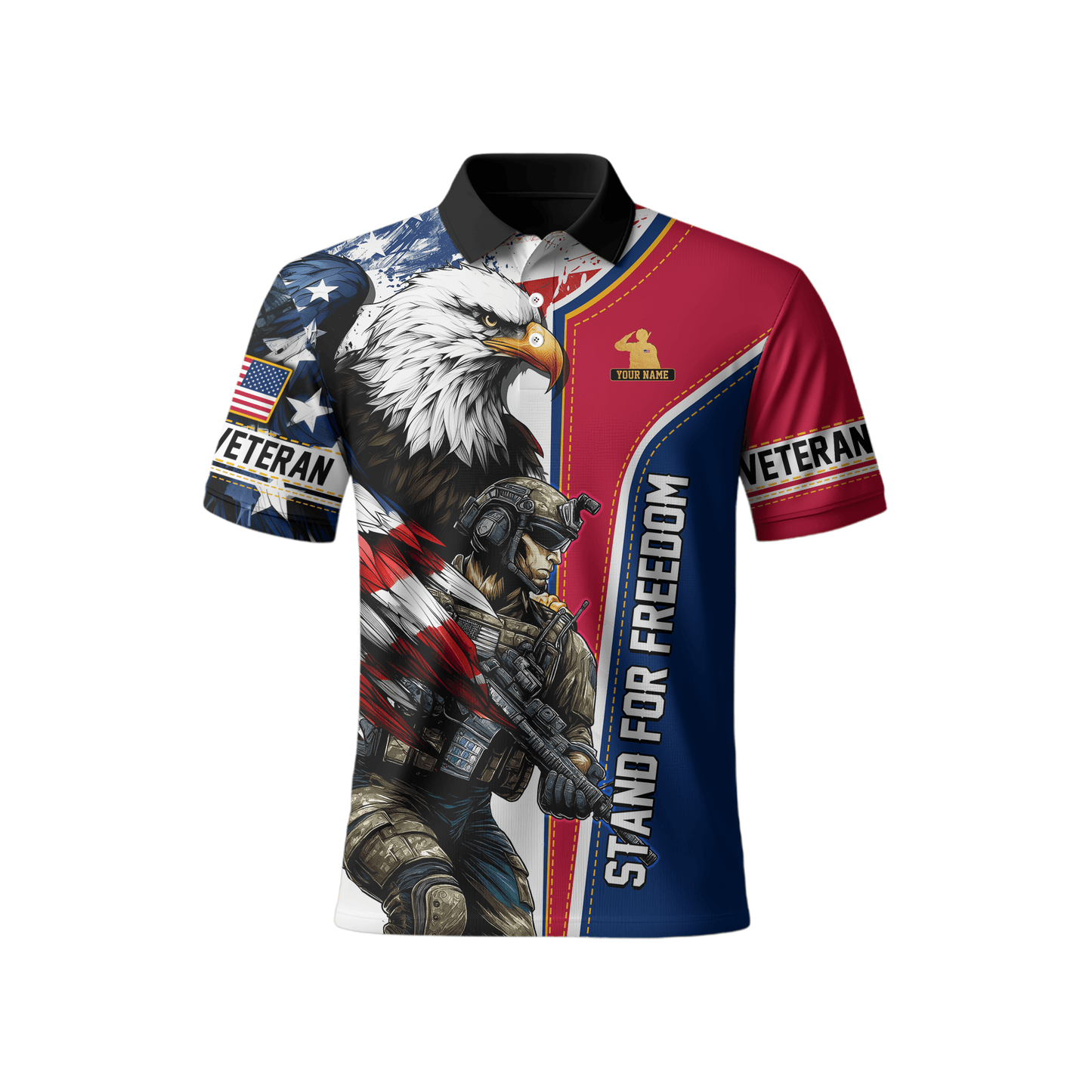 U.S. Veteran Hoodie – American Flag Military Zip Up Sweatshirt