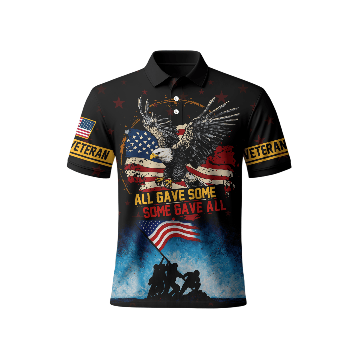 U.S. Veteran Hoodie – All Gave Some Some Gave All Patriotic Zip Up