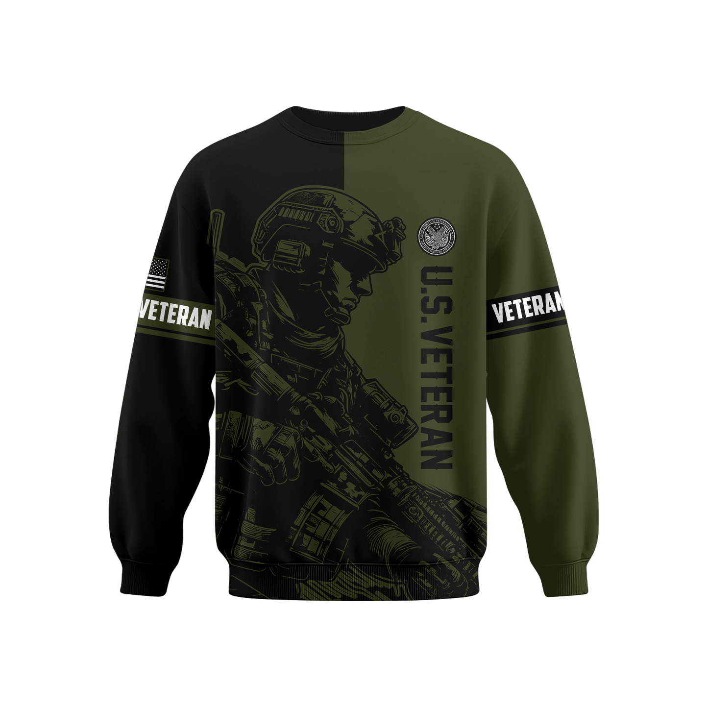 U.S. Veteran Hoodie – Tactical Soldier Military Pride Zip Up
