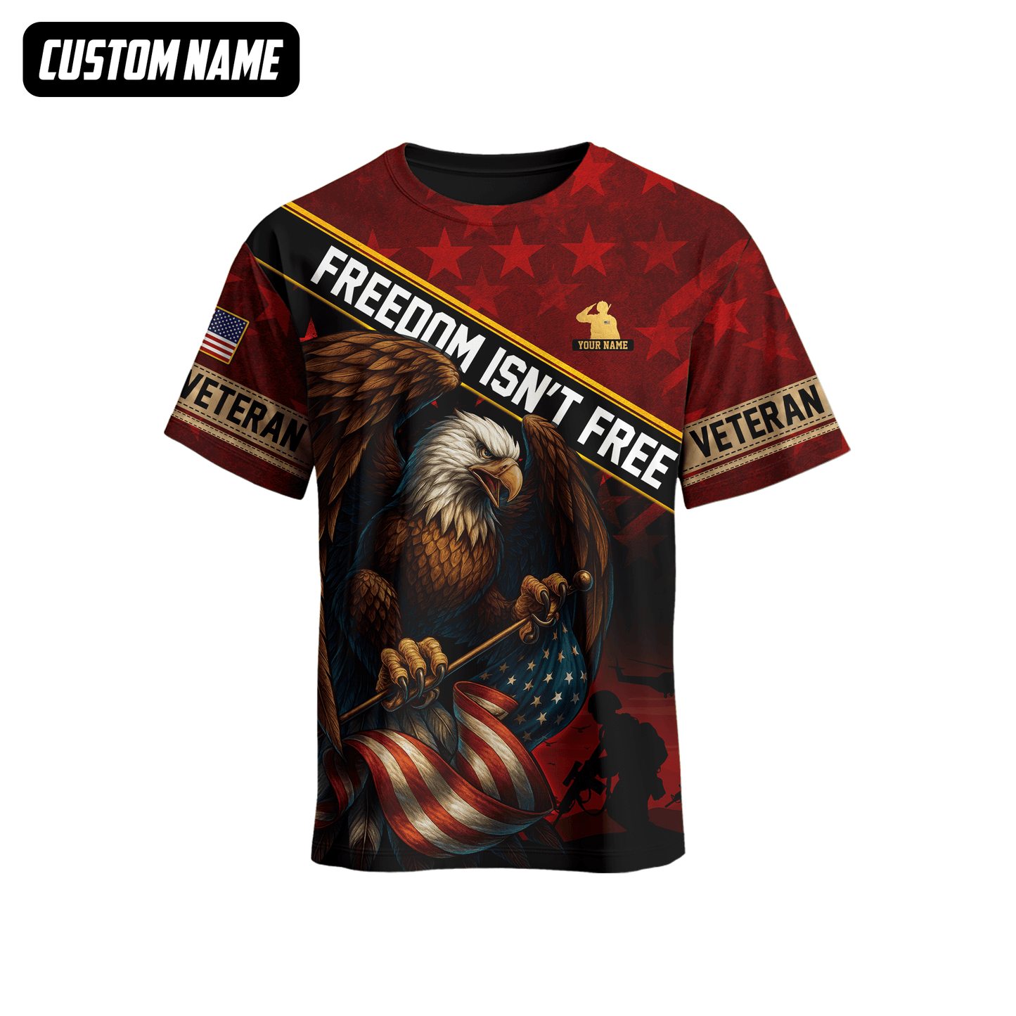 U.S. Veteran Hoodie – Freedom Isn’t Free Patriotic Sweatshirt