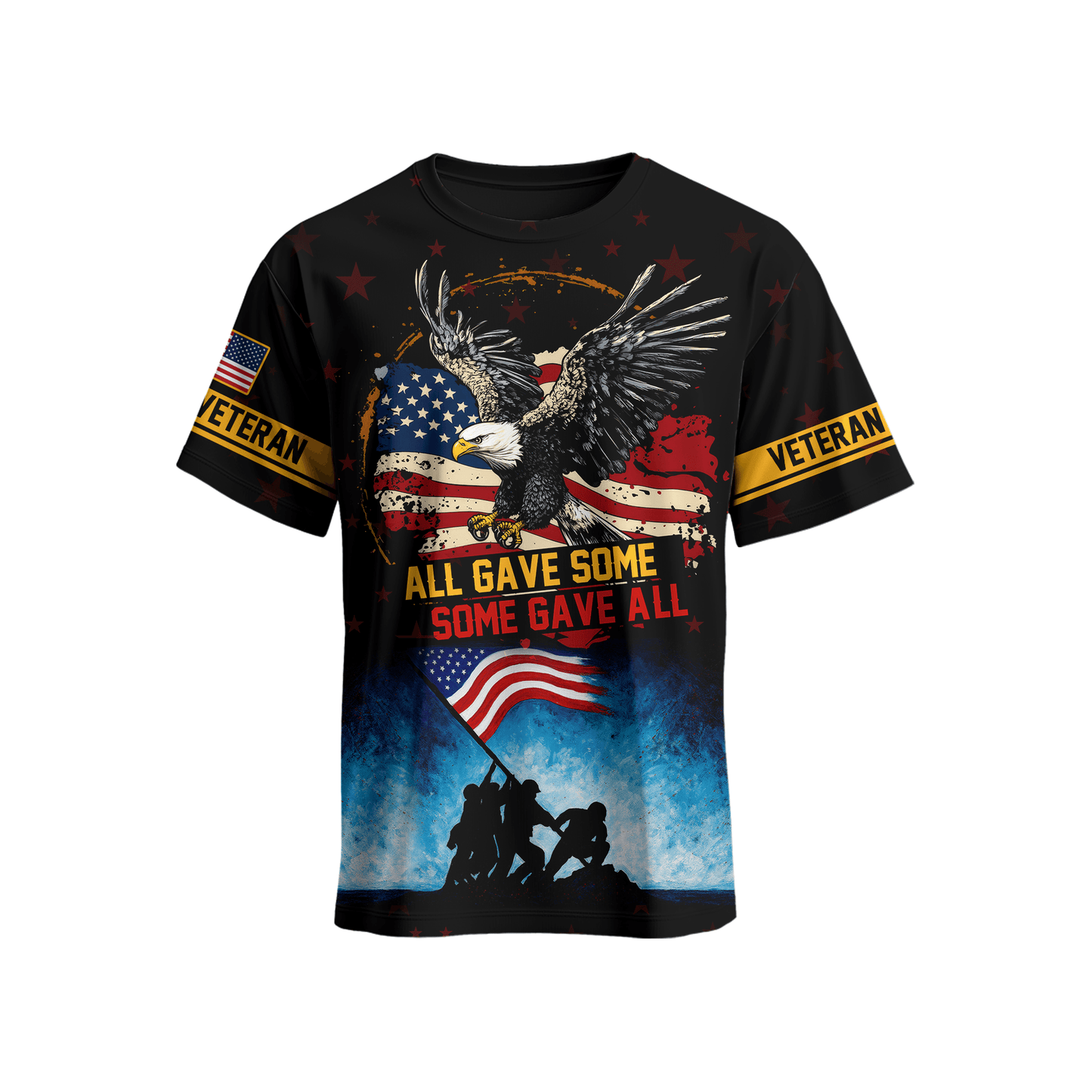 U.S. Veteran Hoodie – All Gave Some Some Gave All Patriotic Zip Up