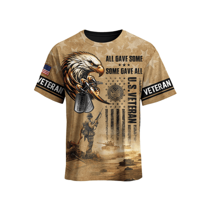 U.S. Veteran Hoodie – All Gave Some Some Gave All Military Zip Up