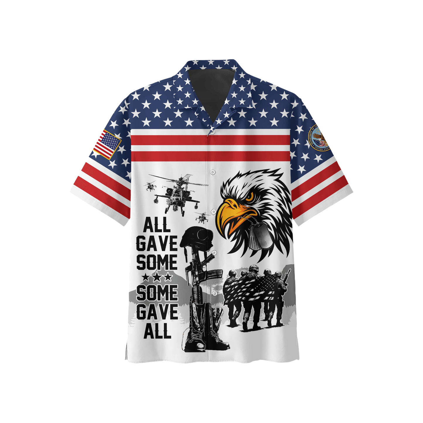 U.S. Veteran Hoodie – Eagle Design, Patriotic American Flag Zip Up VET31103