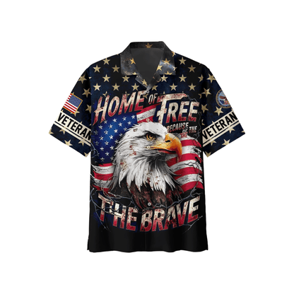 U.S. Veteran Hoodie – Eagle Design, Patriotic American Flag Zip Up VET31101