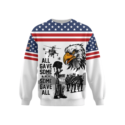U.S. Veteran Hoodie – Eagle Design, Patriotic American Flag Zip Up VET31103