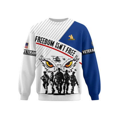 U.S. Veteran Hoodie – Eagle Design, Patriotic American Flag Zip Up VET31102