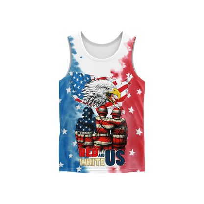 U.S. Veteran Hoodie – Red White and Blue Eagle Zip Up, American Flag Patriotic Hoodie for Veterans