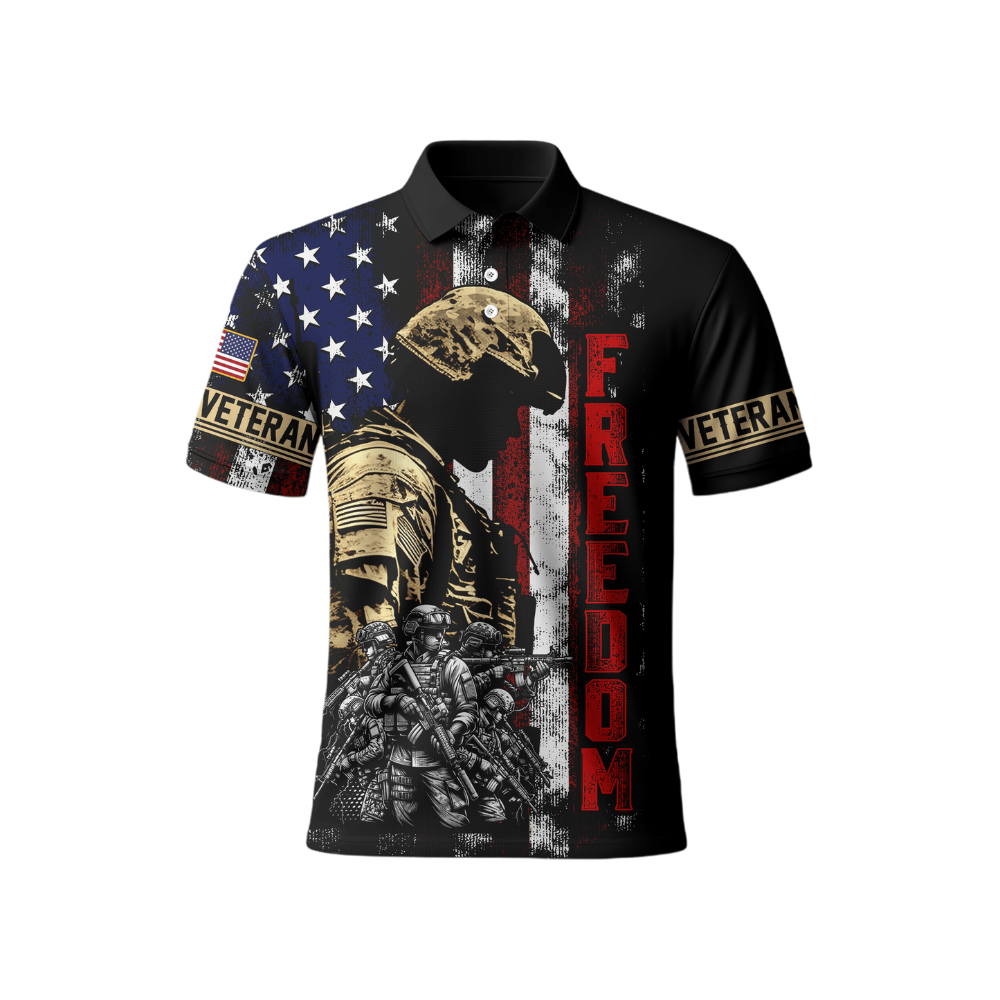 U.S. Veteran Hoodie – Freedom American Flag Design, Soldier Tribute Zip Up, Patriotic Military Apparel