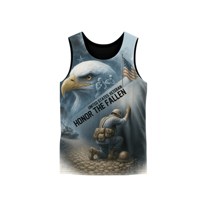 U.S. Veteran Hoodie – Honor the Fallen, American Eagle Memorial Zip Up, Soldier Tribute Sweatshirt for Men