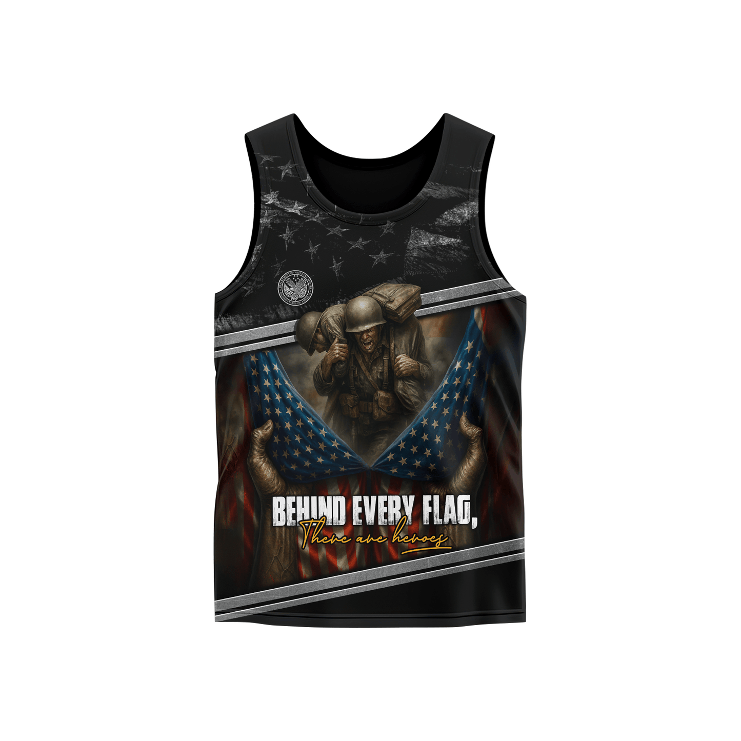 U.S. Veteran Hoodie – Behind Every Flag There Are Heroes Zip Up