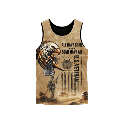 U.S. Veteran Hoodie – All Gave Some Some Gave All Military Zip Up