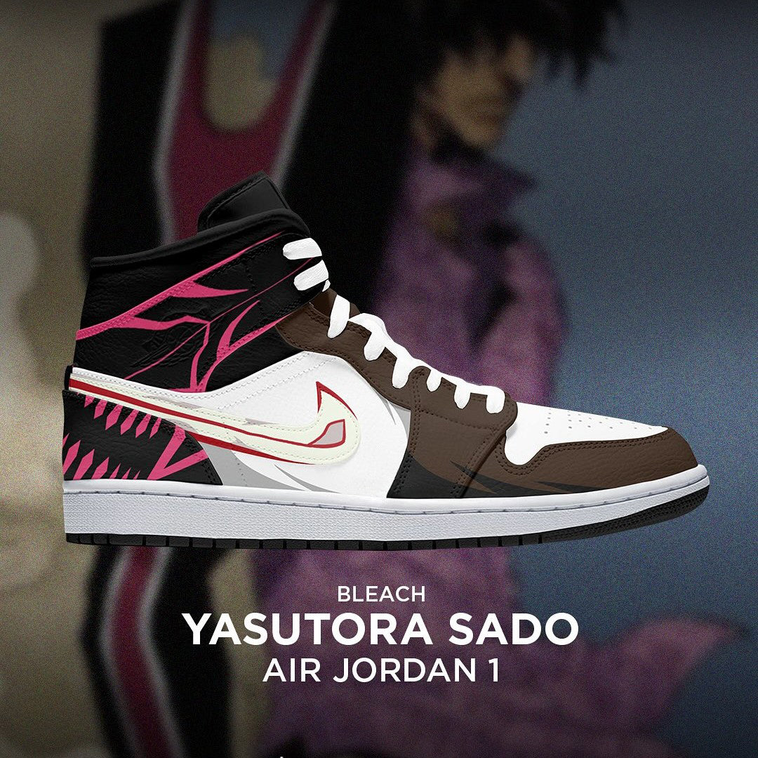 Yasutora Sado - Bleach AJ1 Embossed Logo Sneakers - AZ26150909
