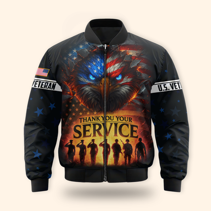 American Eagle Hoodie – Thank You For Your Service Veteran Gift