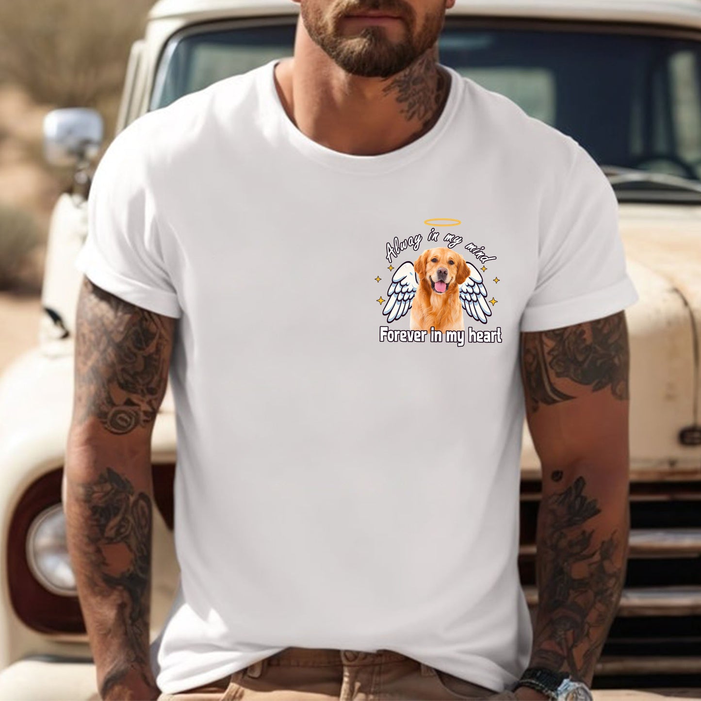 Custom Pet - Alway in my mind, Forever in my heart Tshirt, easychoo.com