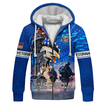 Veteran - Freedom veteran all over prints hawaiian shirt, zip hoodie 2025 , gifts for veterans, easychoo.com