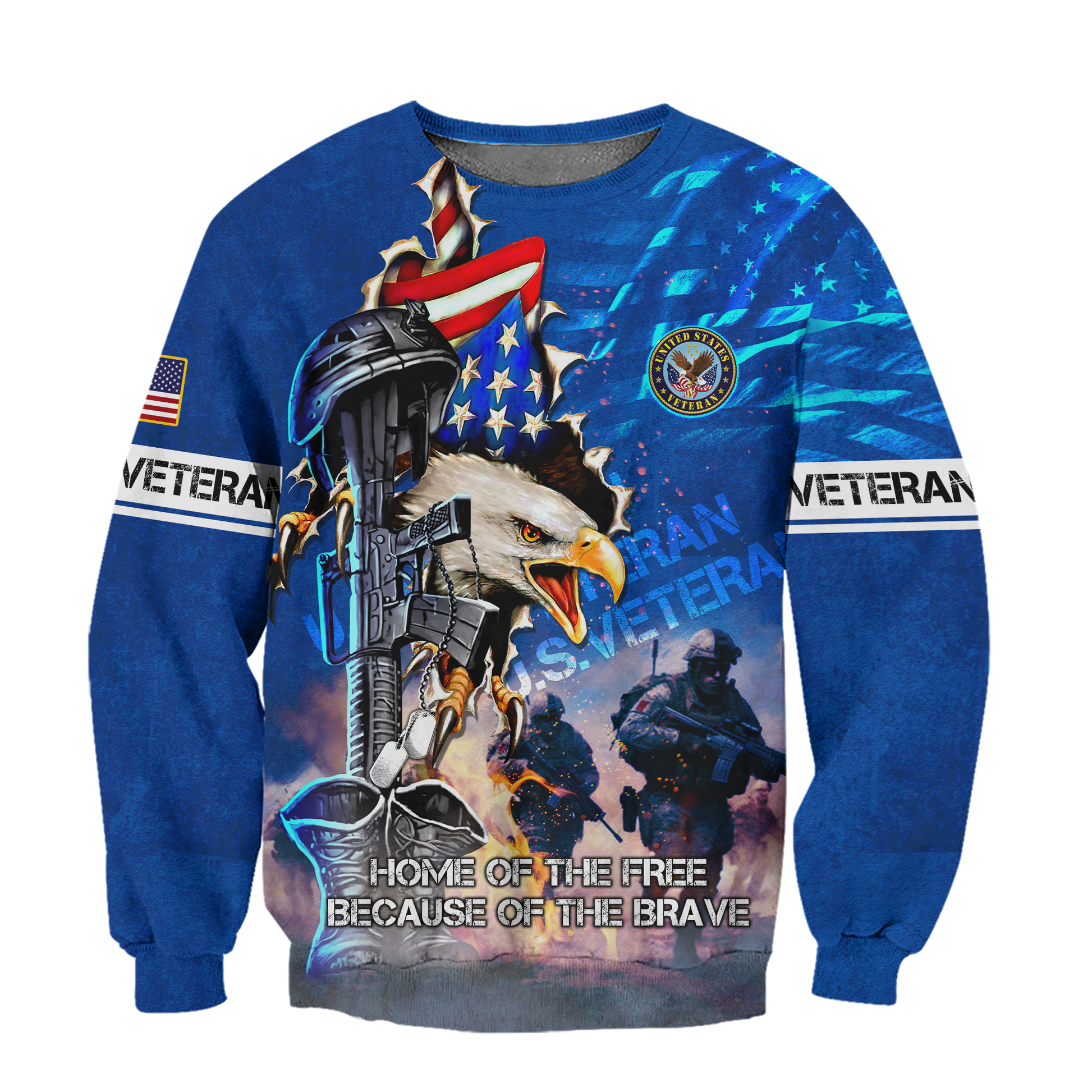 Veteran - Freedom veteran all over prints hawaiian shirt, zip hoodie 2025 , gifts for veterans, easychoo.com