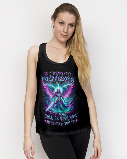 Be Strong And Courageous Women's All Over Print Shirt - Yhdu0103243, easychoo.com