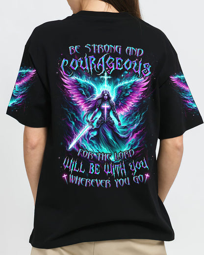 Be Strong And Courageous Women's All Over Print Shirt - Yhdu0103243, easychoo.com