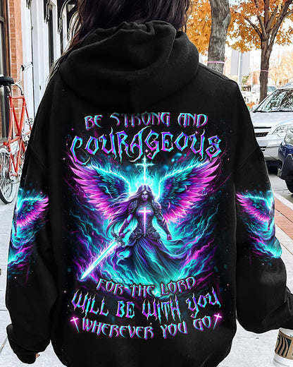 Be Strong And Courageous Women's All Over Print Shirt - Yhdu0103243, easychoo.com