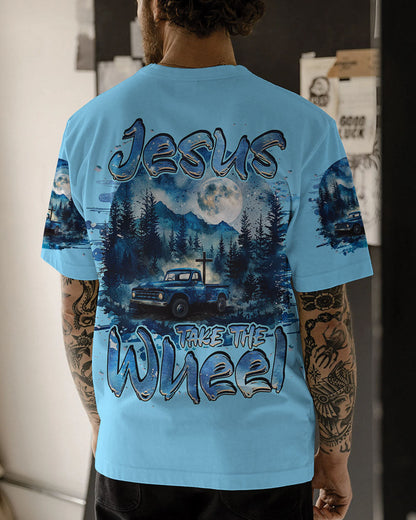 Jesus Take The Wheel Men's All Over Print Shirt - Tlnz2003244, easychoo.com