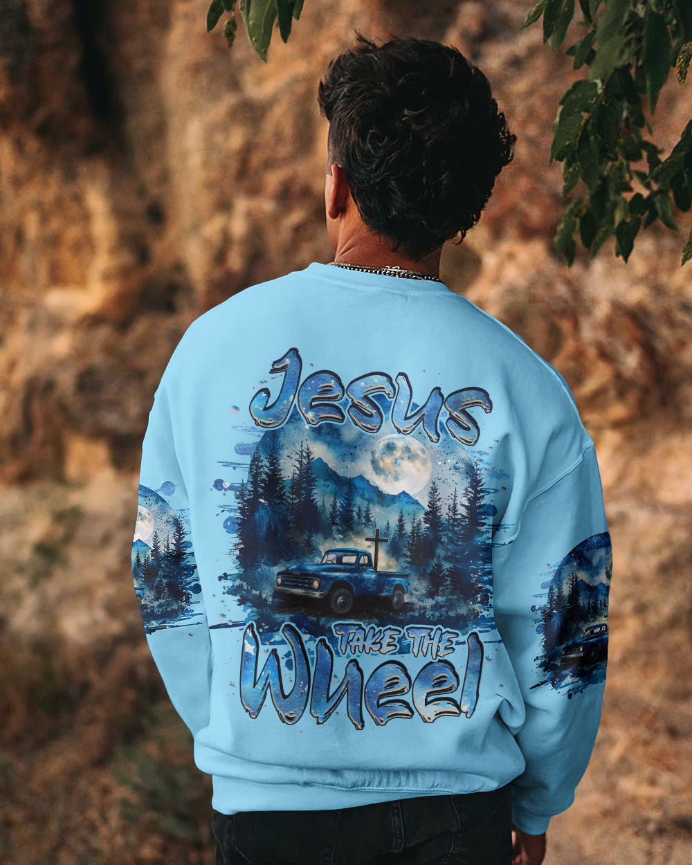 Jesus Take The Wheel Men's All Over Print Shirt - Tlnz2003244, easychoo.com