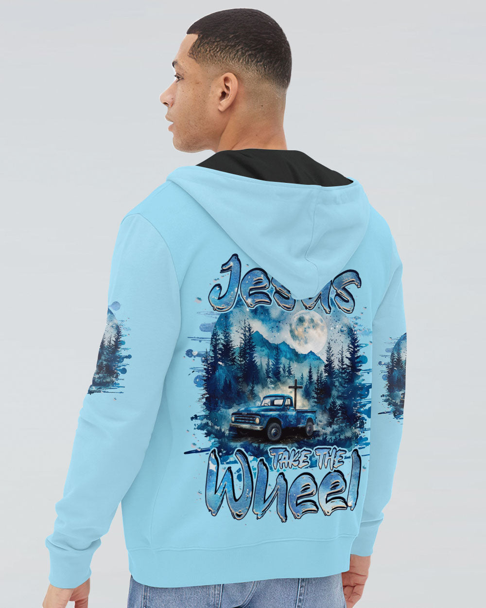 Jesus Take The Wheel Men's All Over Print Shirt - Tlnz2003244, easychoo.com