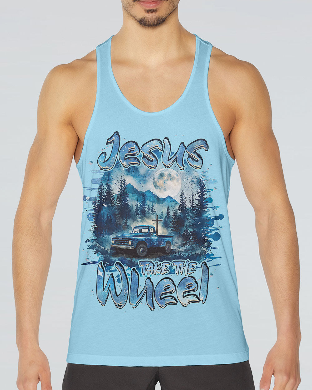 Jesus Take The Wheel Men's All Over Print Shirt - Tlnz2003244, easychoo.com