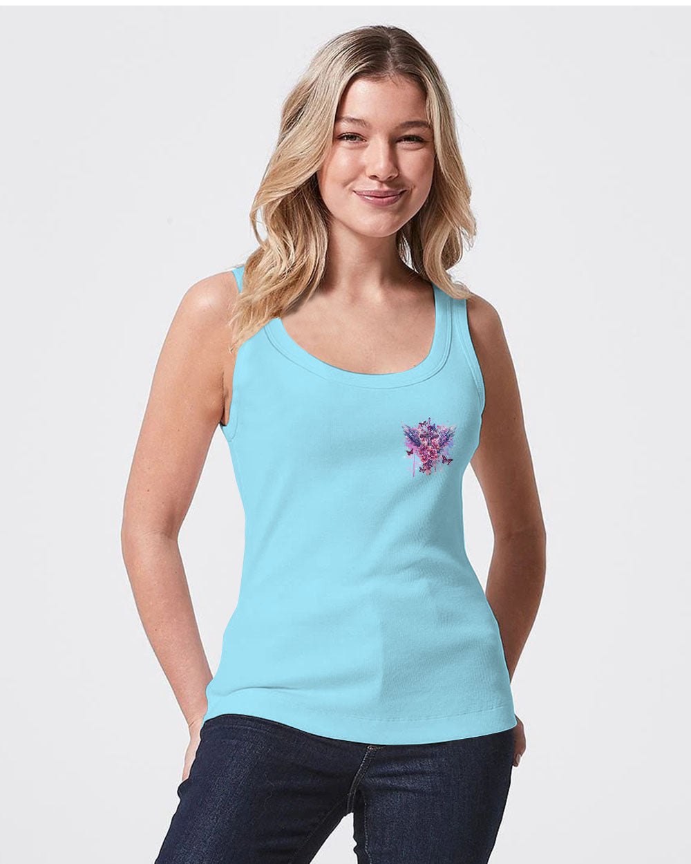 She Is Carried By His Grace Cross Wings Women's All Over Print Shirt - Tlnz0203244, easychoo.com