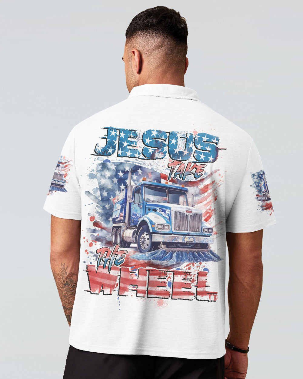 Jesus Take The Wheel Sweeper Truck Men's All Over Print Shirt - Tytd0104241, easychoo.com