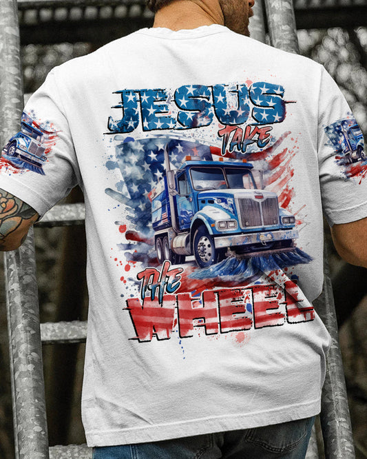 Jesus Take The Wheel Sweeper Truck Men's All Over Print Shirt - Tytd0104241, easychoo.com
