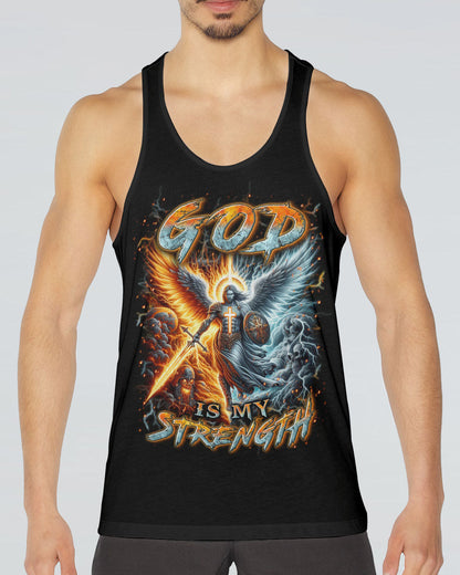 God Is My Strength Men's All Over Print Shirt - Yhln0403242, easychoo.com