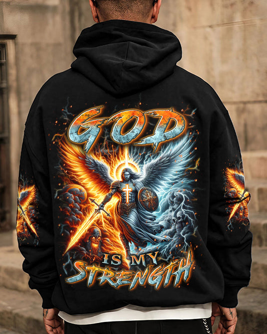 God Is My Strength Men's All Over Print Shirt - Yhln0403242, easychoo.com